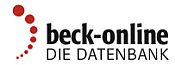 Beck-online Premium database is on access.